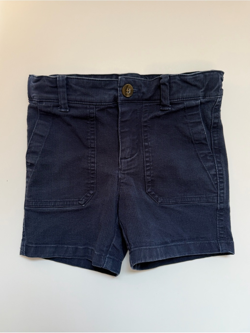 Janie and Jack Denim Adjustable Waist Shorts 2T Girls Baby Toddler Patch Pocket